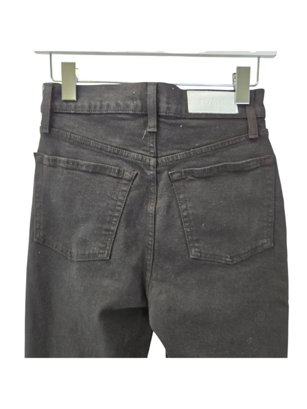NWT Re/Done 70's High Rise Skinny Boot Hidden Button Fly Boot Jeans Size 26
